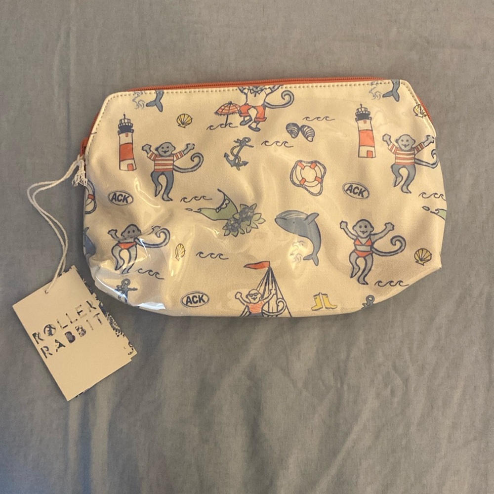 Roller Rabbit Nantucket cosmetic pouch